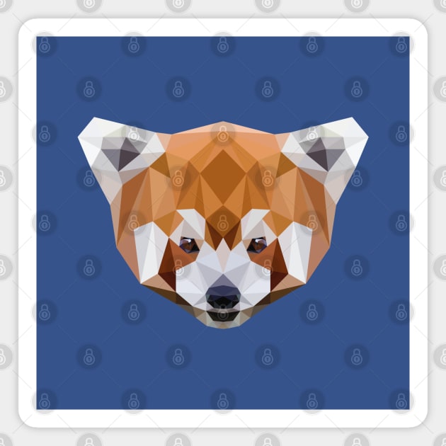 Red Panda Magnet by MKD